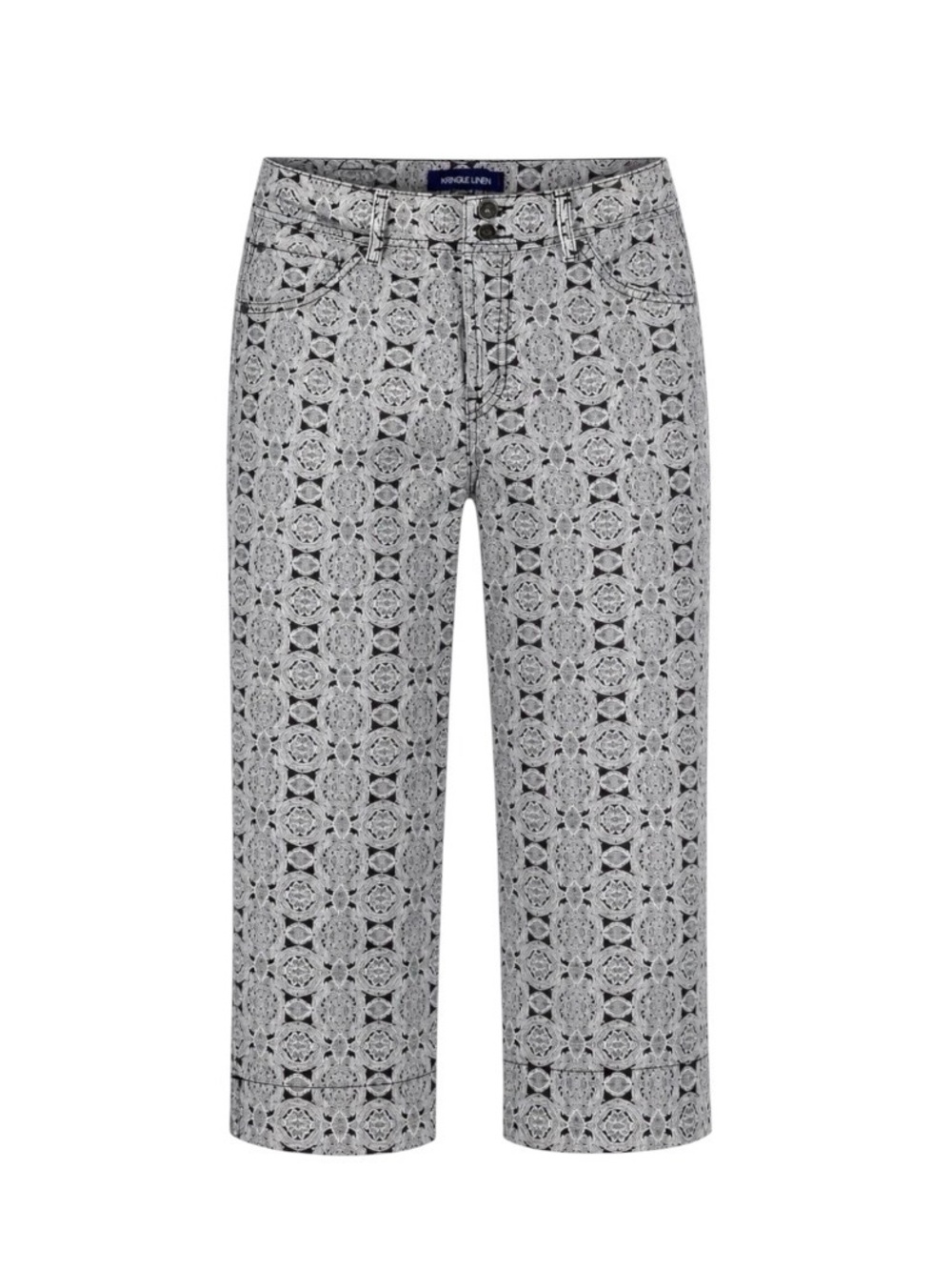 Bandolinoblu capris - Brown/White  pants size 10 floral design